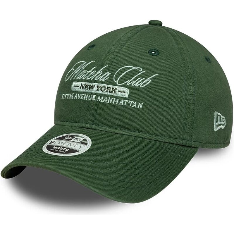 casquette-courbee-verte-ajustable-pour-femme-9twenty-matcha-club-new-era