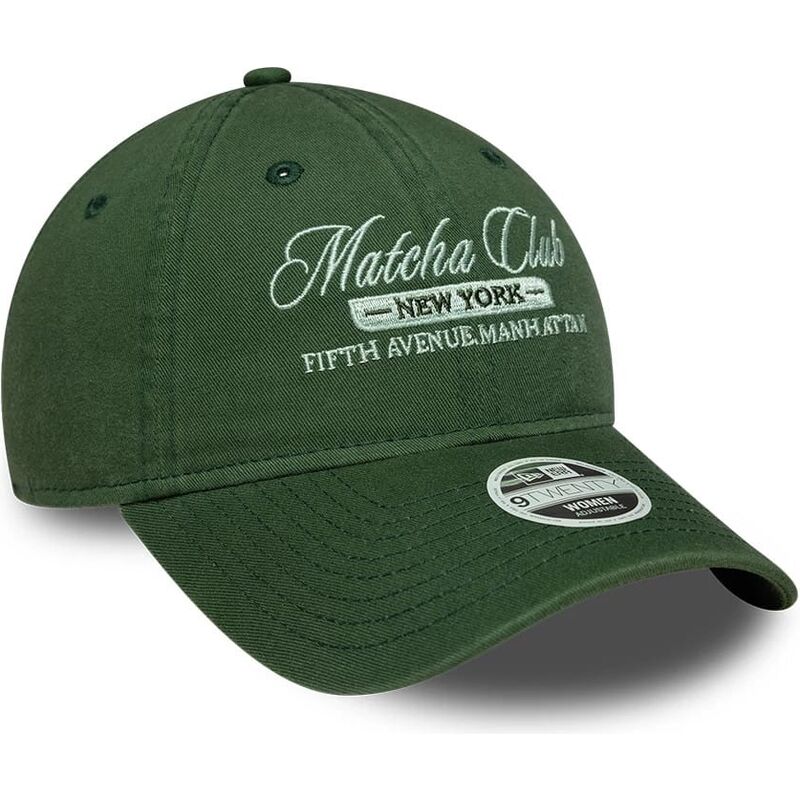 casquette-courbee-verte-ajustable-pour-femme-9twenty-matcha-club-new-era
