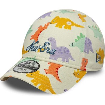 Casquette courbée multicolore ajustable 9FORTY All Over Print Dino New Era