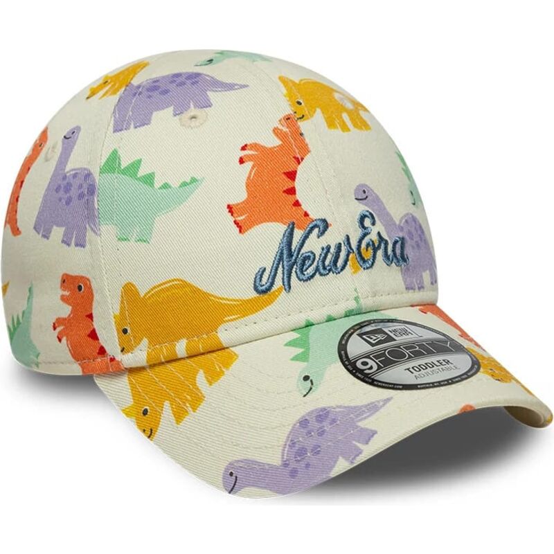 mutzen-gebogen-mehrfarbig-verstellbares-band-9forty-all-over-print-dino-von-new-era