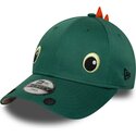 mutzen-gebogen-grun-snapback-fur-kinder-9forty-dino-face-von-new-era