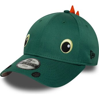 Casquette courbée verte snapback pour enfant 9FORTY Dino Face New Era
