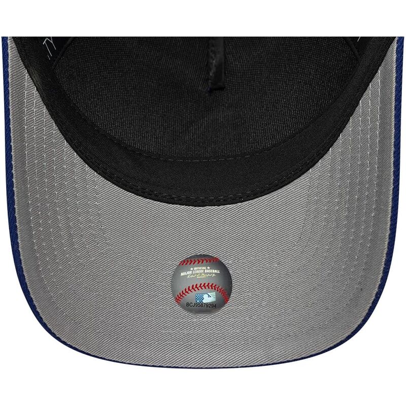 mutzen-gebogen-blau-snapback-9forty-m-crown-a-frame-emblem-der-los-angeles-dodgers-mlb-von-new-era