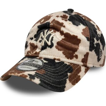 Mützen gebogen braun verstellbares band 9TWENTY Animal Print der New York Yankees MLB von New Era