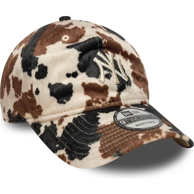 mutzen-gebogen-braun-verstellbares-band-9twenty-animal-print-der-new-york-yankees-mlb-von-new-era mutzen-gebogen-braun-verstellbares-band-9twenty-animal-print-der-new-york-yankees-mlb-von-new-era