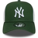 casquette-trucker-verte-et-blanche-a-frame-league-essential-new-york-yankees-mlb-new-era