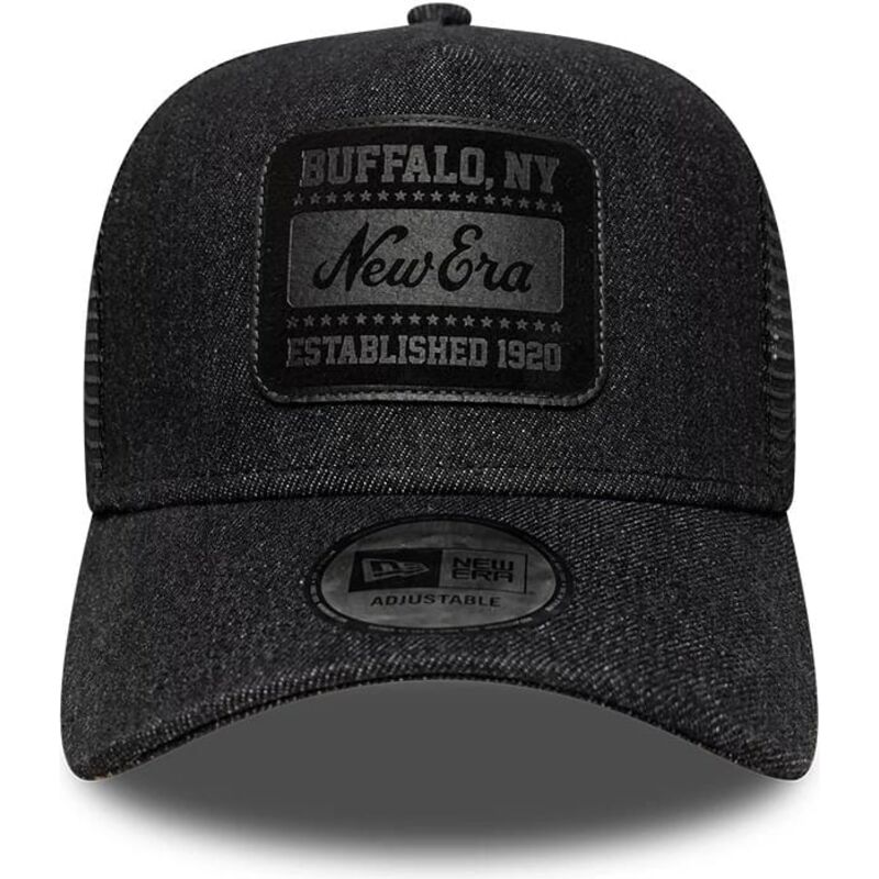mutzen-gebogen-schwarz-snapback-a-frame-patch-denim-von-new-era