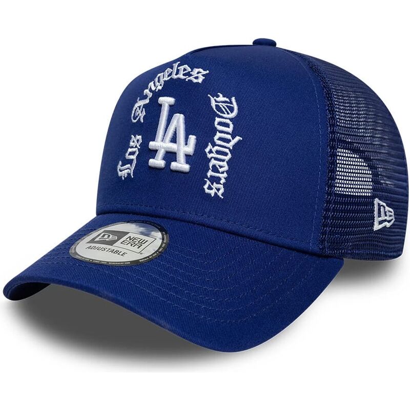 casquette-trucker-bleue-a-frame-wordmark-los-angeles-dodgers-mlb-new-era