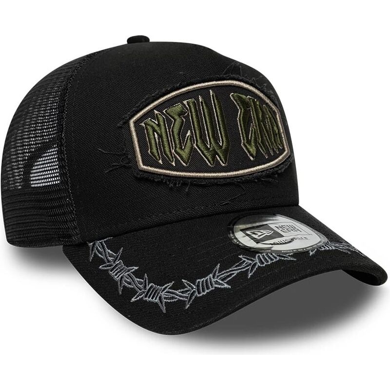 mutzen-gebogen-schwarz-snapback-e-frame-distressed-patch-von-new-era mutzen-gebogen-schwarz-snapback-e-frame-distressed-patch-von-new-era