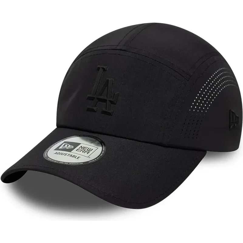 mutzen-gebogen-schwarz-snapback-runner-tech-midi-der-los-angeles-dodgers-mlb-von-new-era
