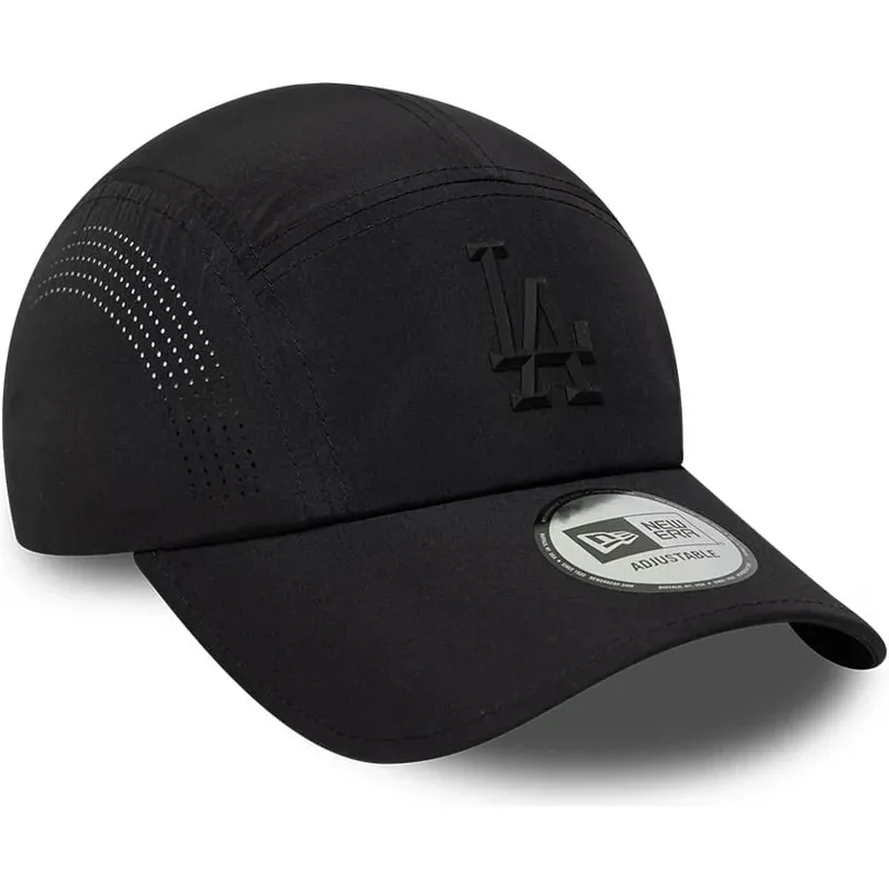 mutzen-gebogen-schwarz-snapback-runner-tech-midi-der-los-angeles-dodgers-mlb-von-new-era