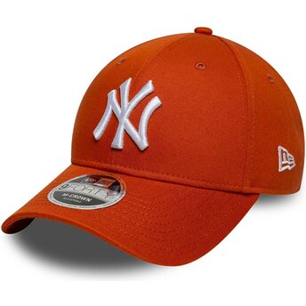 Mützen gebogen orange snapback 9FORTY M-Crown der New York Yankees MLB von New Era