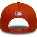 mutzen-gebogen-orange-snapback-9forty-m-crown-der-new-york-yankees-mlb-von-new-era