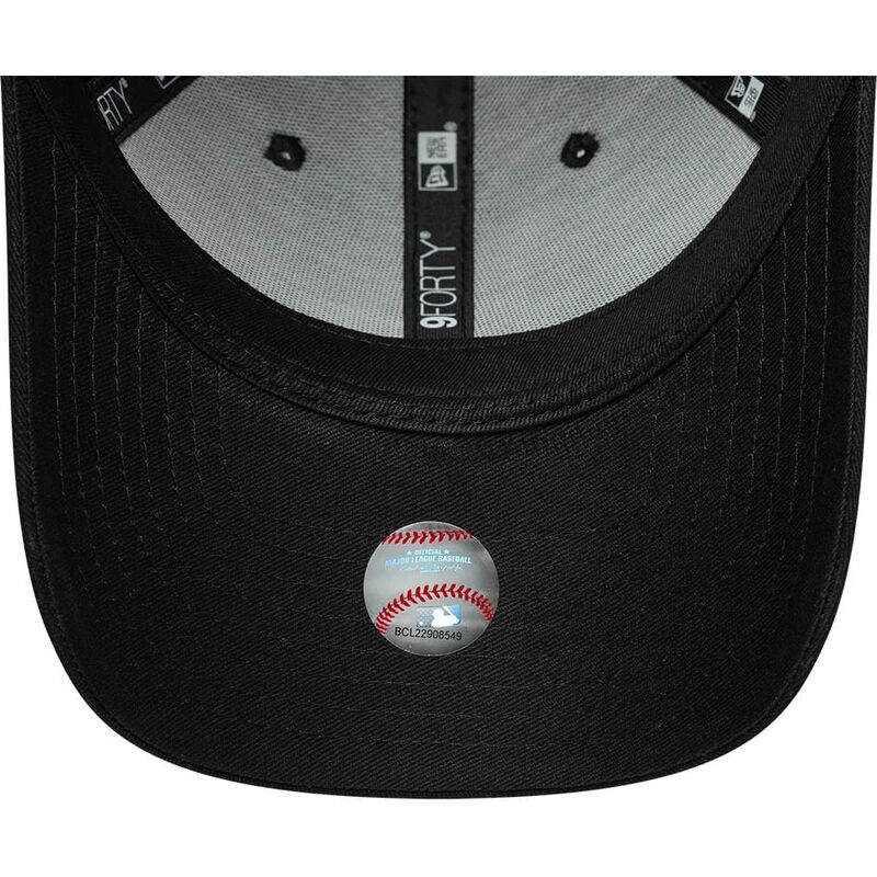 casquette-courbee-noire-ajustable-9forty-metallic-outline-los-angeles-dodgers-mlb-new-era