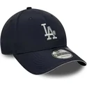 mutzen-gebogen-marineblau-verstellbares-band-9forty-recycled-der-los-angeles-dodgers-mlb-von-new-era