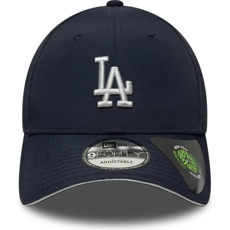 casquette-courbee-bleue-marine-ajustable-9forty-recycled-los-angeles-dodgers-mlb-new-era