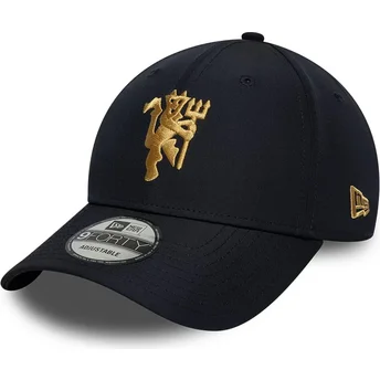 Mützen gebogen marineblau verstellbares band dorado 9FORTY der Manchester City Football Club Premier League von New Era