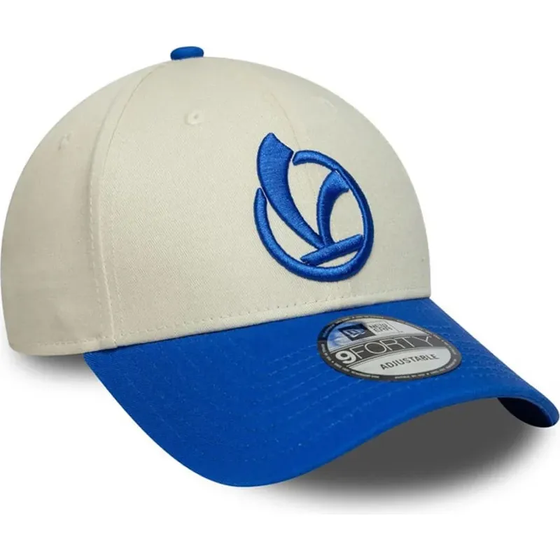 casquette-courbee-beige-et-bleue-ajustable-9forty-contrast-visor-vespa-piaggio-new-era