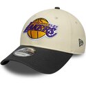 mutzen-gebogen-beige-verstellbares-band-9forty-colour-block-der-los-angeles-lakers-nba-von-new-era