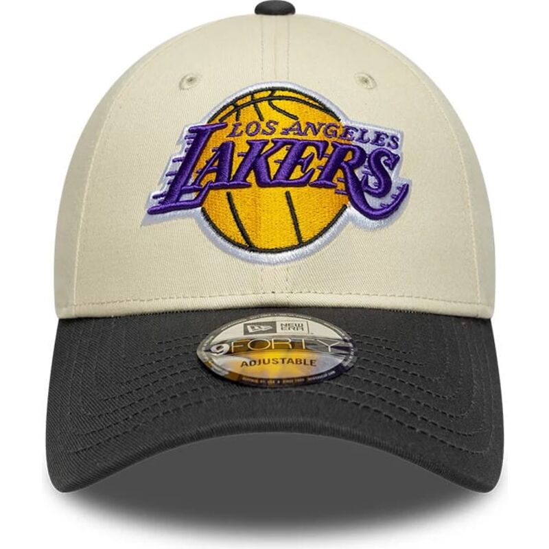 mutzen-gebogen-beige-verstellbares-band-9forty-colour-block-der-los-angeles-lakers-nba-von-new-era mutzen-gebogen-beige-verstellbares-band-9forty-colour-block-der-los-angeles-lakers-nba-von-new-era