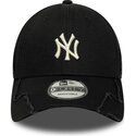 casquette-courbee-noire-ajustable-9forty-stitched-new-york-yankees-mlb-new-era