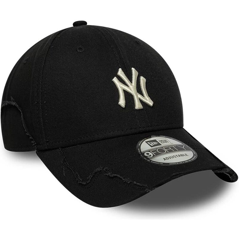 mutzen-gebogen-schwarz-verstellbares-band-9forty-stitched-der-new-york-yankees-mlb-von-new-era