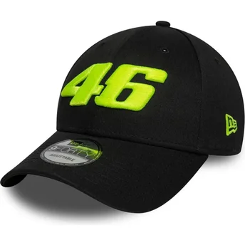 Casquette courbée noire ajustable 9FORTY Wordmark Valentino Rossi VR46 MotoGP New Era