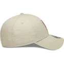 mutzen-gebogen-beige-verstellbares-band-9forty-faux-pony-infill-der-los-angeles-dodgers-mlb-von-new-era