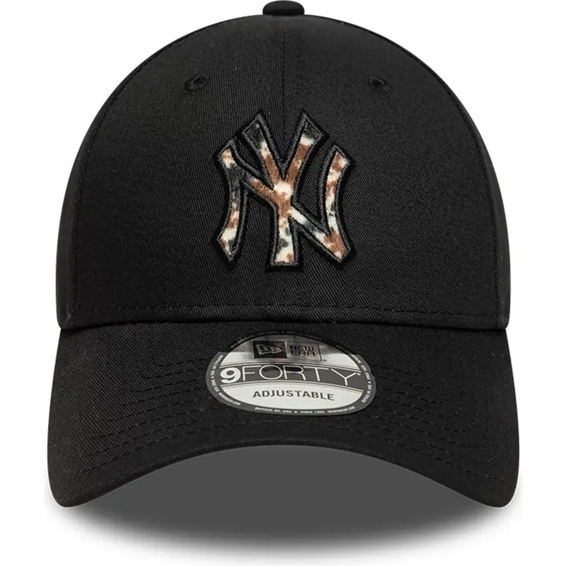 mutzen-gebogen-schwarz-verstellbares-band-9forty-faux-pony-infill-der-new-york-yankees-mlb-von-new-era mutzen-gebogen-schwarz-verstellbares-band-9forty-faux-pony-infill-der-new-york-yankees-mlb-von-new-era