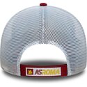 casquette-trucker-rouge-et-blanche-ajustable-9forty-league-associazione-sportiva-roma-serie-a-new-era