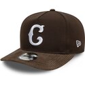 casquette-courbee-marron-snapback-19twenty-cooperstown-cord-chicago-cubs-mlb-new-era
