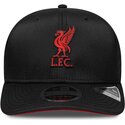 casquette-courbee-noire-snapback-avec-logo-rouge-9seventy-stretch-snap-gradient-liverpool-football-club-premier-league-new-era