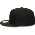 casquette-plate-noire-ajustee-avec-logo-noir-59fifty-chicago-white-sox-mlb-new-era