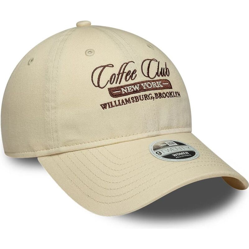 mutzen-gebogen-beige-verstellbares-band-9twenty-coffee-club-von-new-era