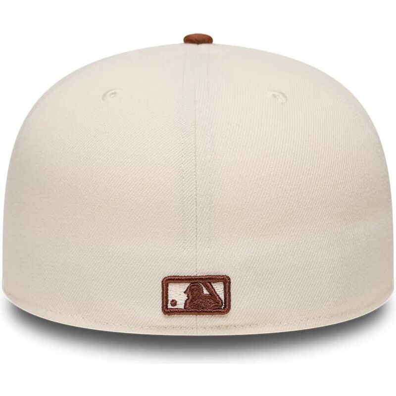 mutzen-flach-braun-angepasst-59fifty-league-essential-der-new-york-yankees-mlb-von-new-era