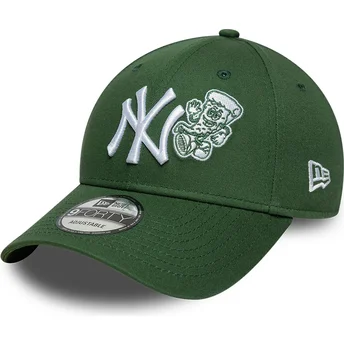 Mützen gebogen grün verstellbares band 9FORTY Food Icon der New York Yankees MLB von New Era