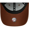mutzen-gebogen-braun-verstellbares-band-9forty-league-essential-midi-der-los-angeles-dodgers-mlb-von-new-era