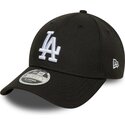 mutzen-gebogen-schwarz-snapback-9forty-m-crown-der-los-angeles-dodgers-mlb-von-new-era