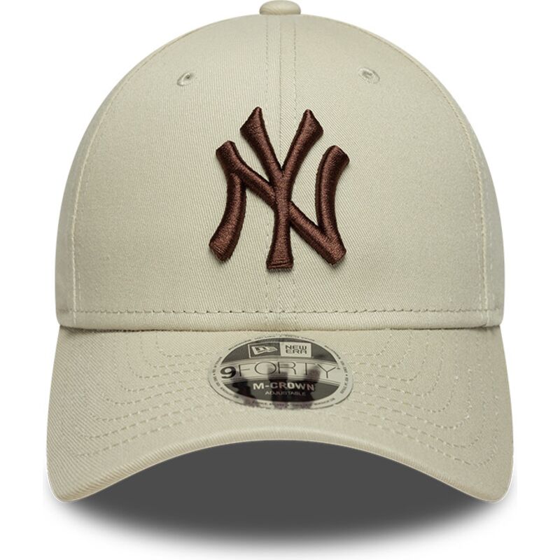 casquette-courbee-beige-snapback-avec-logo-marron-9forty-m-crown-new-york-yankees-mlb-new-era casquette-courbee-beige-snapback-avec-logo-marron-9forty-m-crown-new-york-yankees-mlb-new-era
