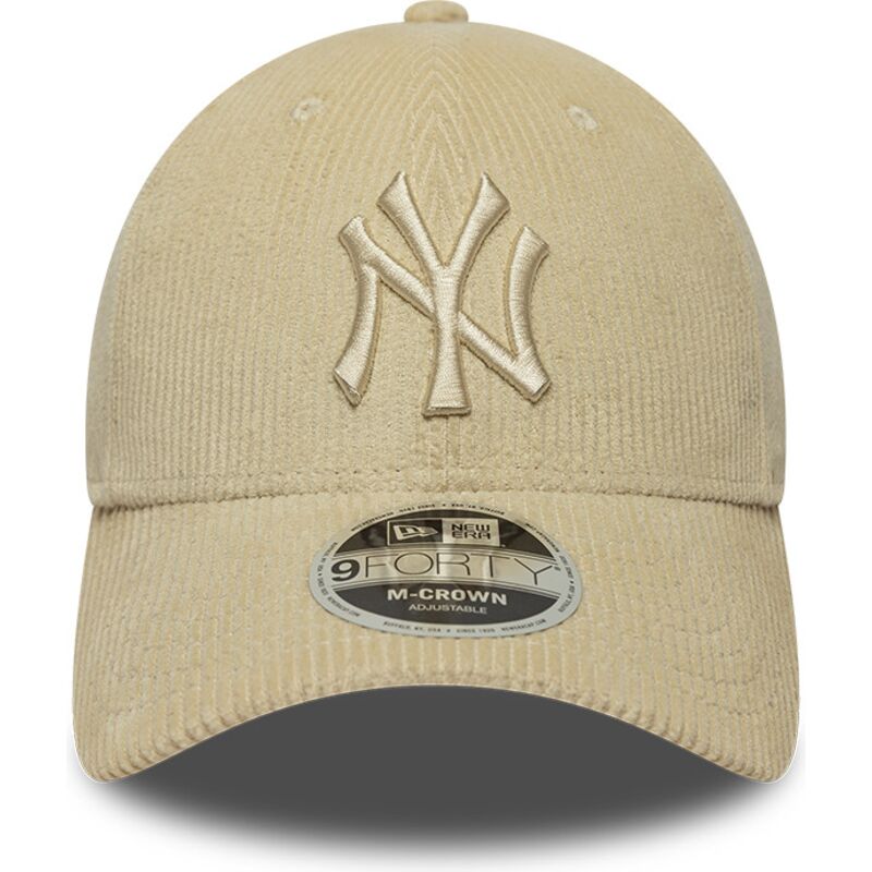 casquette-courbee-beige-ajustable-avec-logo-beige-9forty-m-crown-cord-new-york-yankees-mlb-new-era casquette-courbee-beige-ajustable-avec-logo-beige-9forty-m-crown-cord-new-york-yankees-mlb-new-era