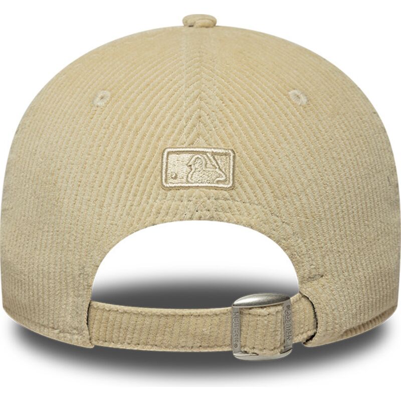 mutzen-gebogen-beige-verstellbares-band-9forty-m-crown-cord-der-new-york-yankees-mlb-von-new-era