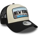 mutzen-gebogen-schwarz-snapback-a-frame-license-plate-der-new-york-von-new-era