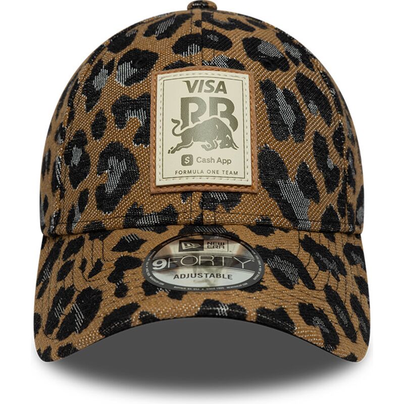 casquette-courbee-leopard-ajustable-pour-femme-9forty-racing-bulls-f1-team-formula-1-new-era