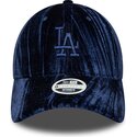 mutzen-gebogen-marineblau-verstellbares-band-9twenty-velour-der-los-angeles-dodgers-mlb-von-new-era