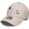casquette-courbee-rose-ajustable-pour-enfant-9forty-food-icon-cupcake-new-york-yankees-mlb-new-era