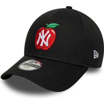 Mützen gebogen schwarz verstellbares band für Kinder 9FORTY Fruit Icon Apple der New York Yankees MLB von New Era