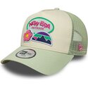 mutzen-gebogen-grun-snapback-fur-kinder-a-frame-outdoor-von-new-era
