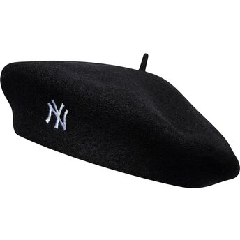 Baskenmützen schwarz Wool Script der New York Yankees MLB von New Era