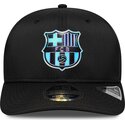 casquette-courbee-noire-snapback-con-logo-multicolore-9seventy-stretch-snap-tpu-fc-barcelona-laliga-new-era