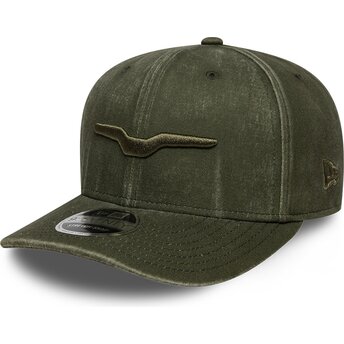 Casquette courbée verte snapback avec logo vert 9SEVENTY Stretch Snap Logo Moto Guzzi New Era